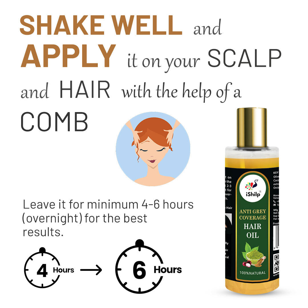 Anti Grey Coverage Hair Oil